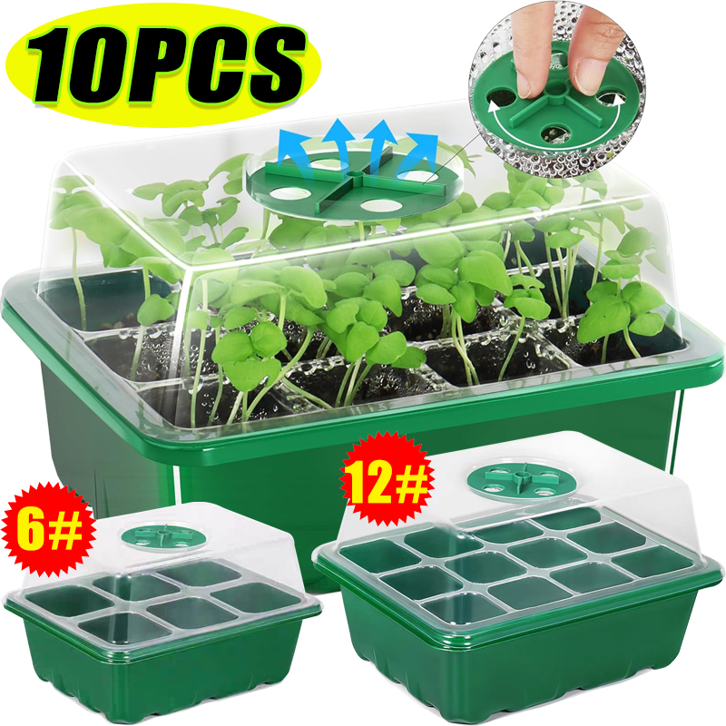 Dome Propagation Kit - 6/12 grades crescente começando bandejas de