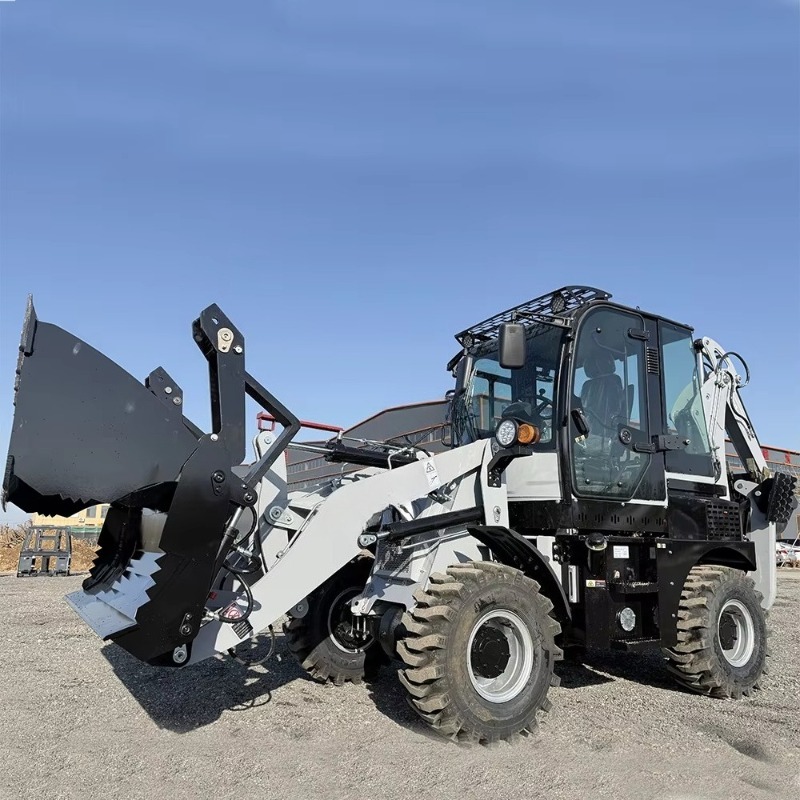 Urban Farming Projects - Retroescavadeira compacta multifuncional 4x4 a diesel